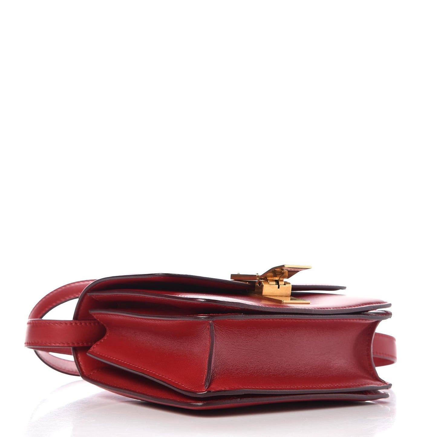 Smooth Calfskin Small Classic Box Flap Bag Red