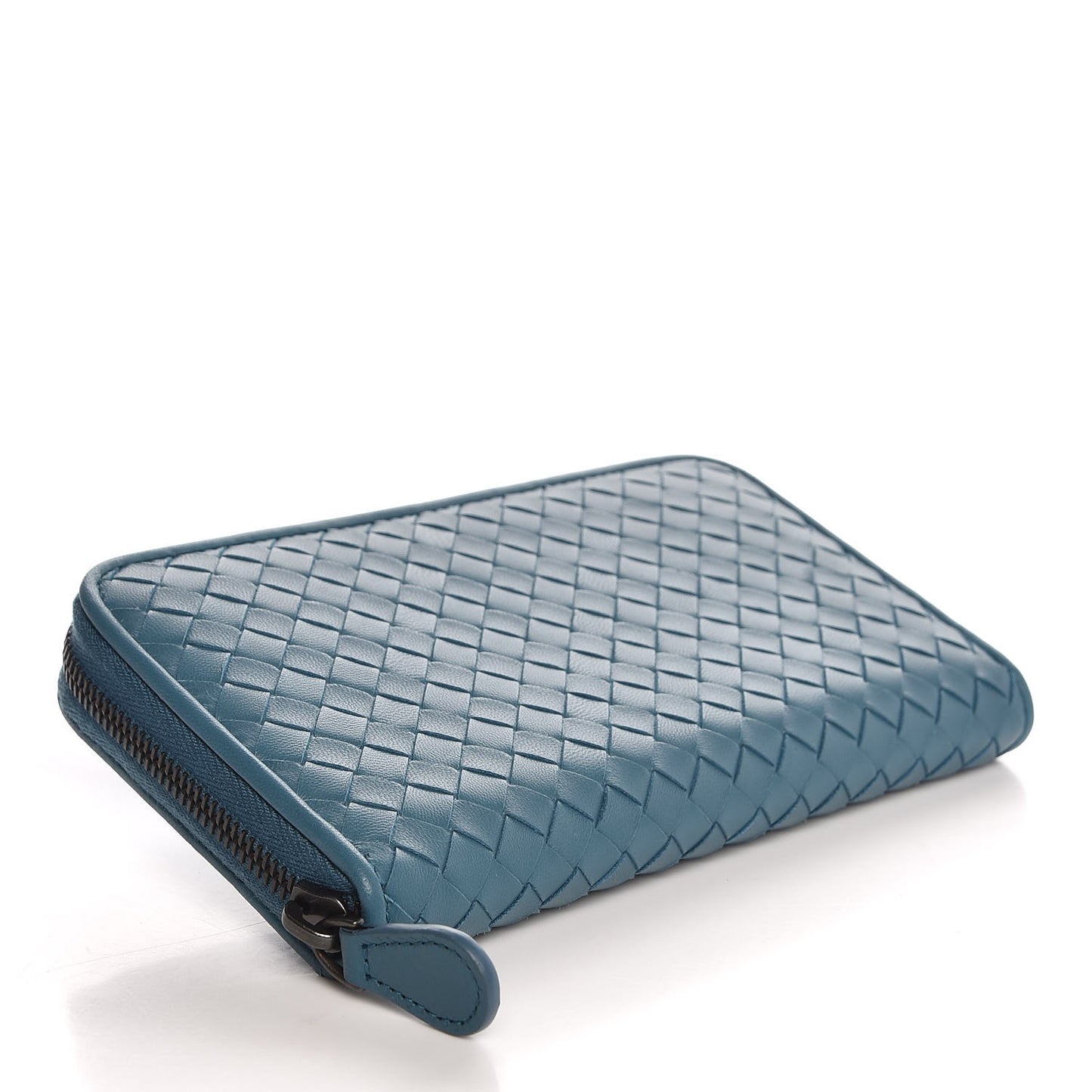Nappa Intrecciato Zip Around Wallet Canard