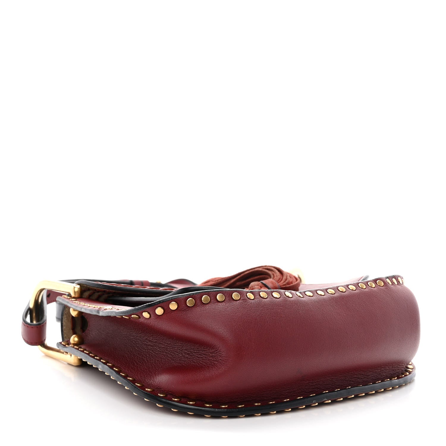 Chloe Calfskin Braided Small Hudson Shoulder Bag Sienna Red 4 of 10