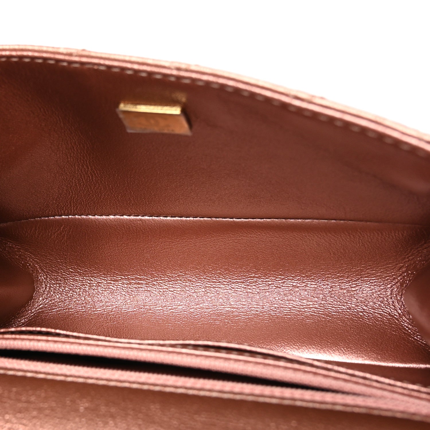 Chanel Metallic Grained Calfskin Quilted 2.55 Reissue Mini Flap Copper Pink 5 of 10
