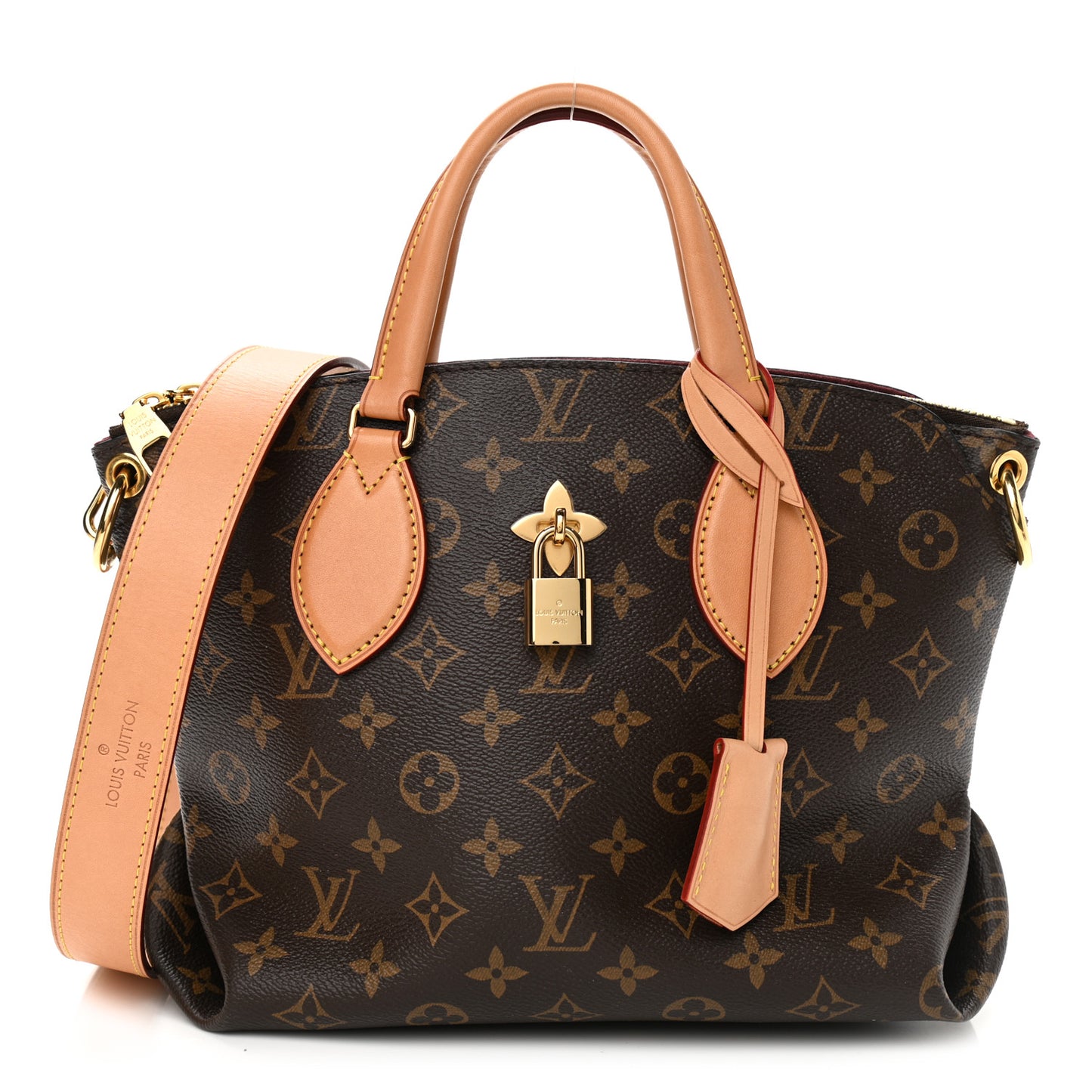 Monogram Flower Zipped Tote PM Beige