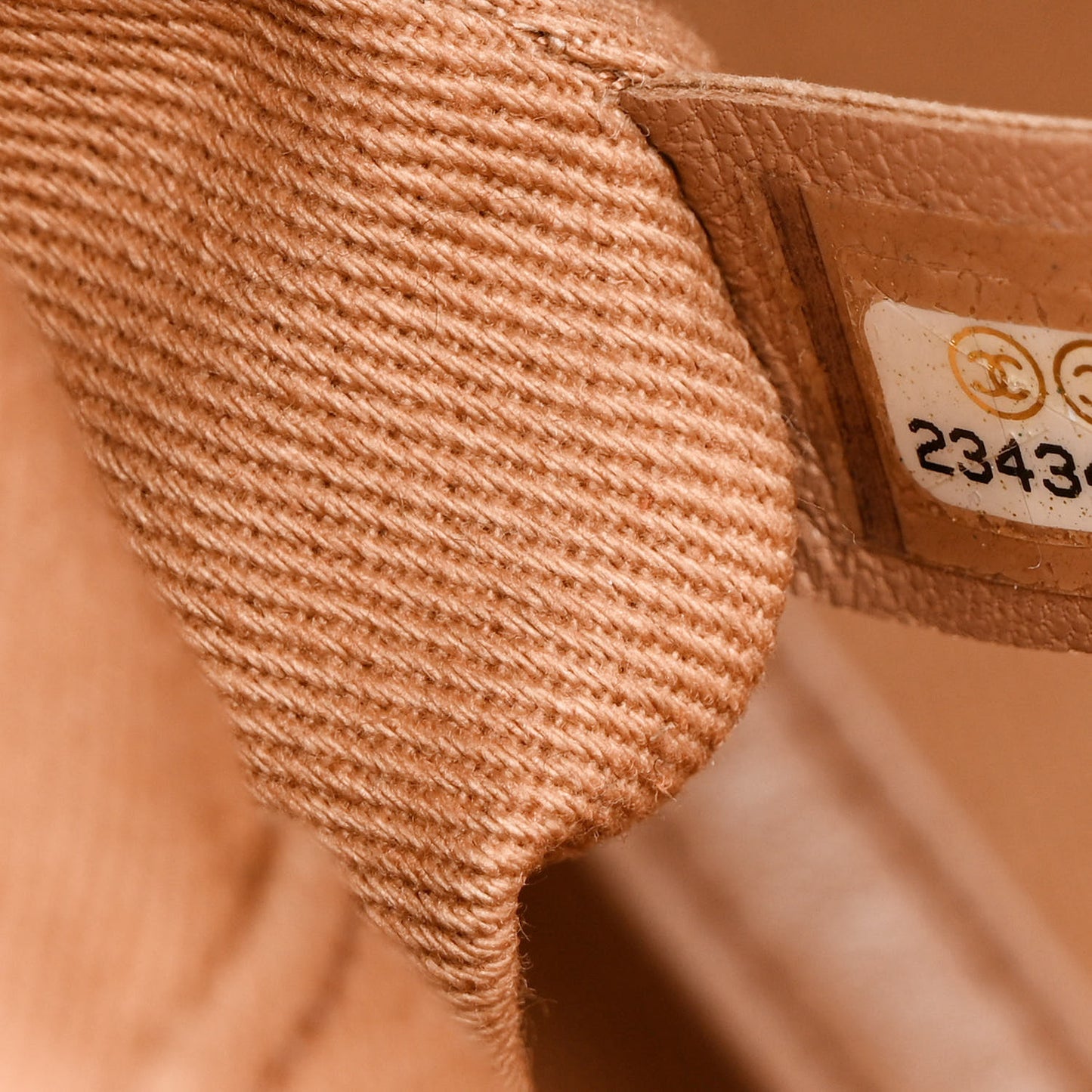 Caviar Quilted Large Coco Handle Shopping Tote Beige