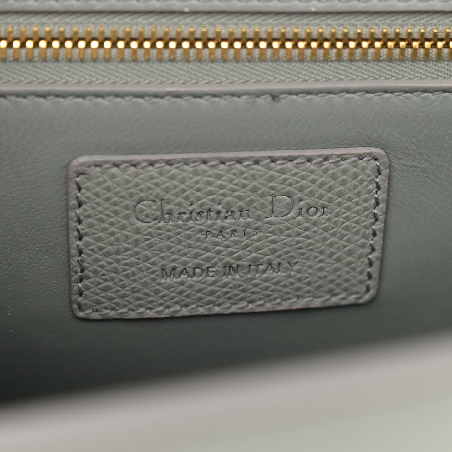 Ultra Matte Grained Calfskin 30 Montaigne Flap Bag Grey