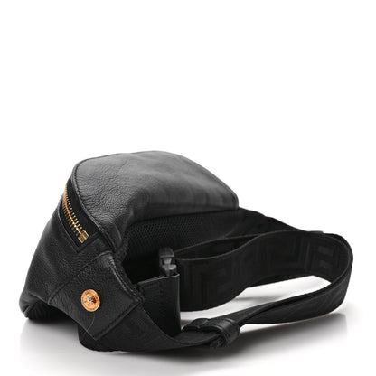 Versace Grained Calfskin Vanitas Medea Belt Bag Black 4 of 9