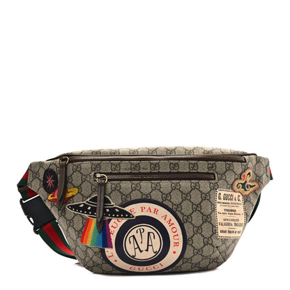 Gucci GG Supreme Monogram Courrier Belt Bag Beige New Acero 1 of 9