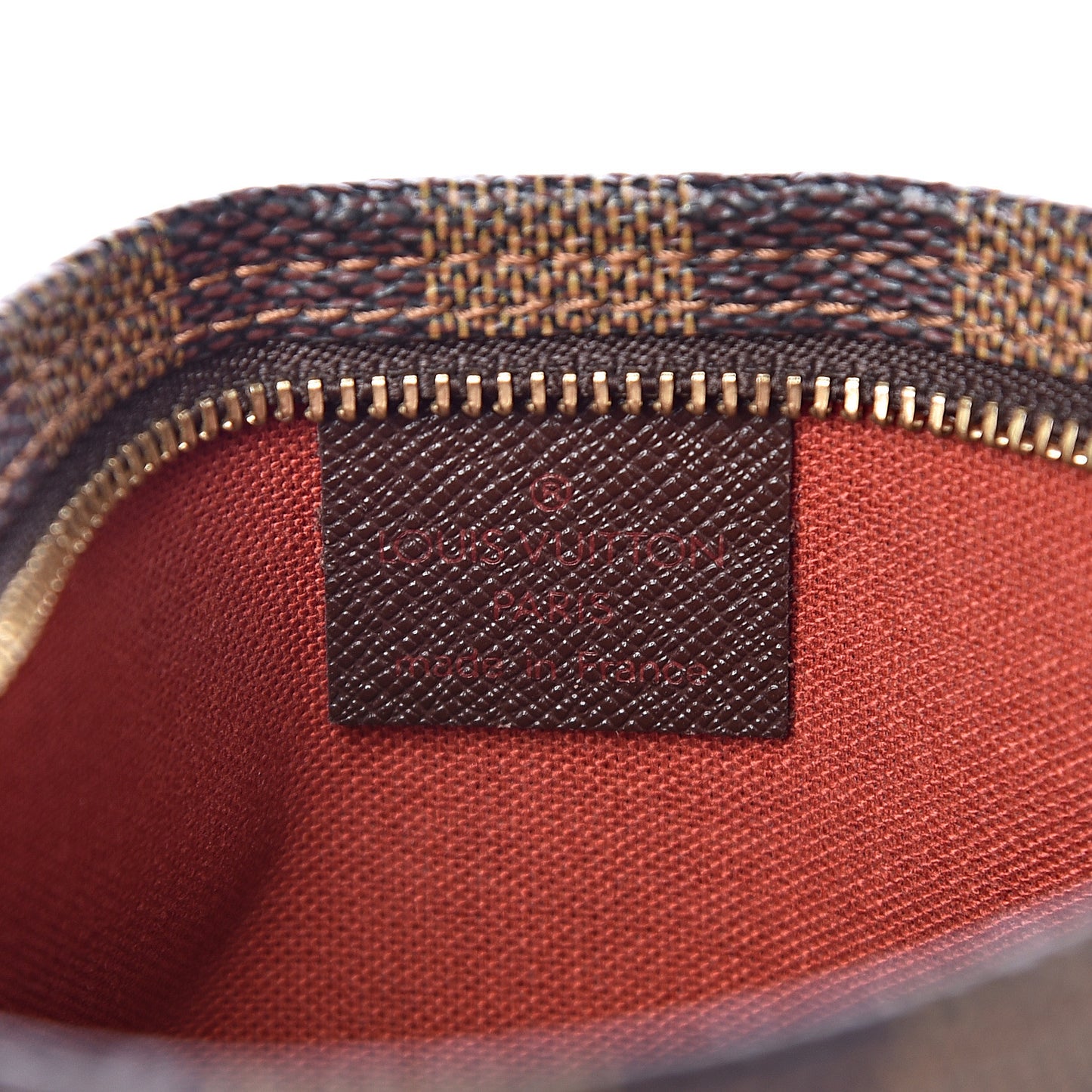 Damier Ebene Trousse Make Up Bag Pochette