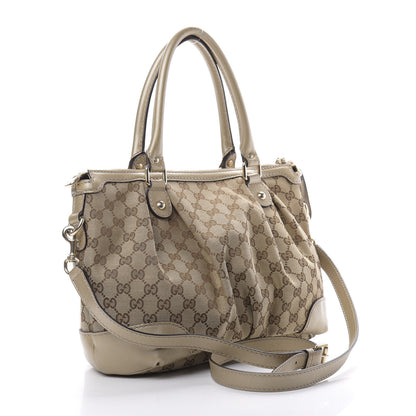 Gucci Monogram Medium Sukey Top Handle Bag Golden Beige 4 of 16