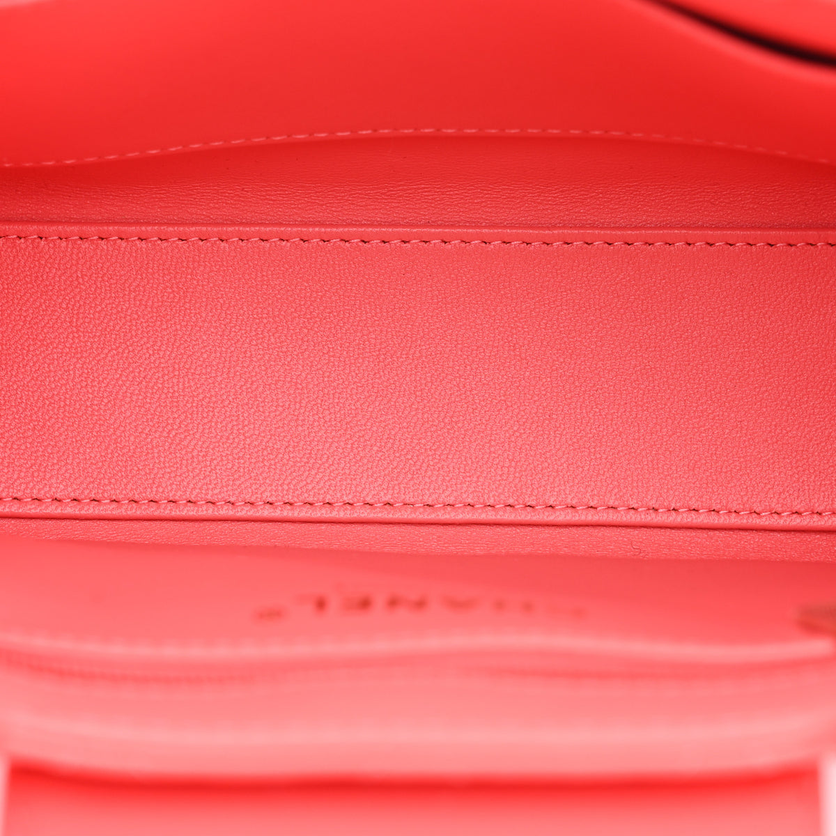 Chanel Shiny Aged Calfskin Quilted Nano Kelly Shopper Coral Pink 5 of 11