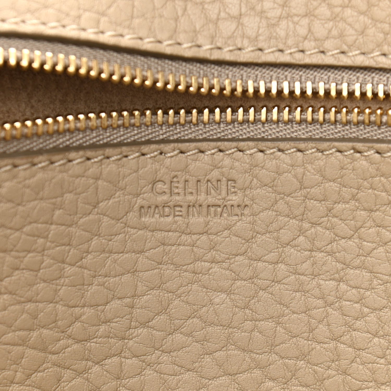Celine Crisped Calfskin Small Tie Knot Tote Light Taupe 7 of 17