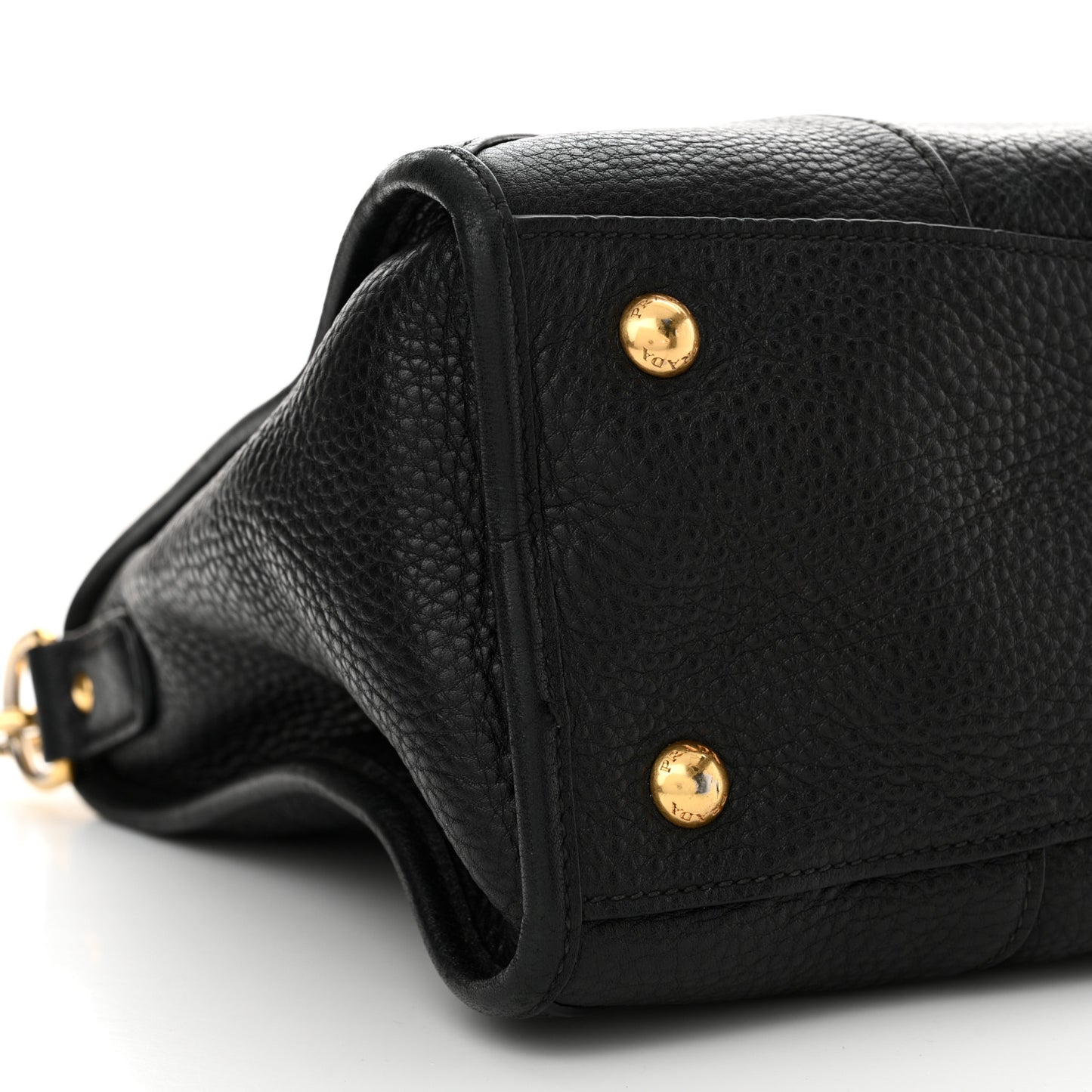 Vitello Daino Shopping Satchel Black