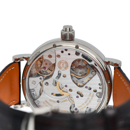 IWC 18K White Gold Alligator 45mm Portofino 8 Days Chronograph Manual Winding Watch Slate IW515103 4 of 5