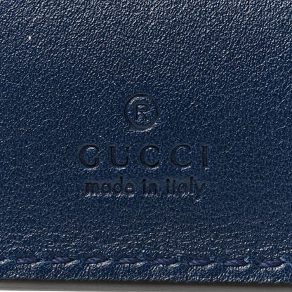 Gucci X MLB Guccissima Signature NY Yankees Embroidered Bi-Fold Wallet Royale Ivory 6 of 6
