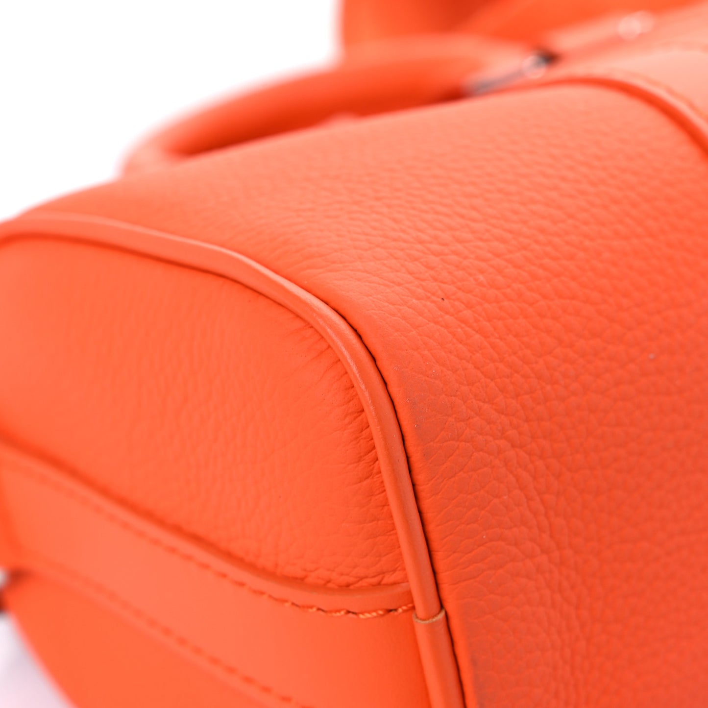 Grained Calfskin Aerogram Keepall XS Orange