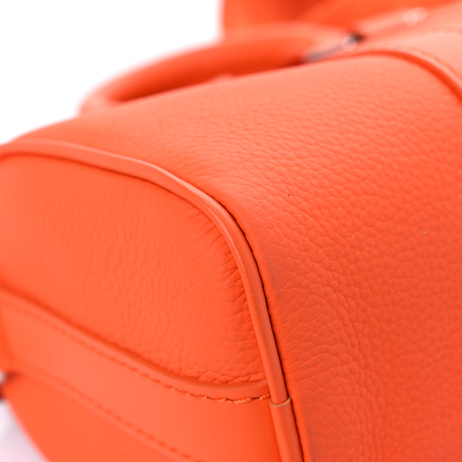 Louis Vuitton Grained Calfskin Aerogram Keepall XS Orange 7 of 12