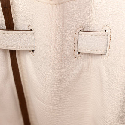 Hermes Taurillon Clemence Eclat Birkin 35 Sanguine White 14 of 22