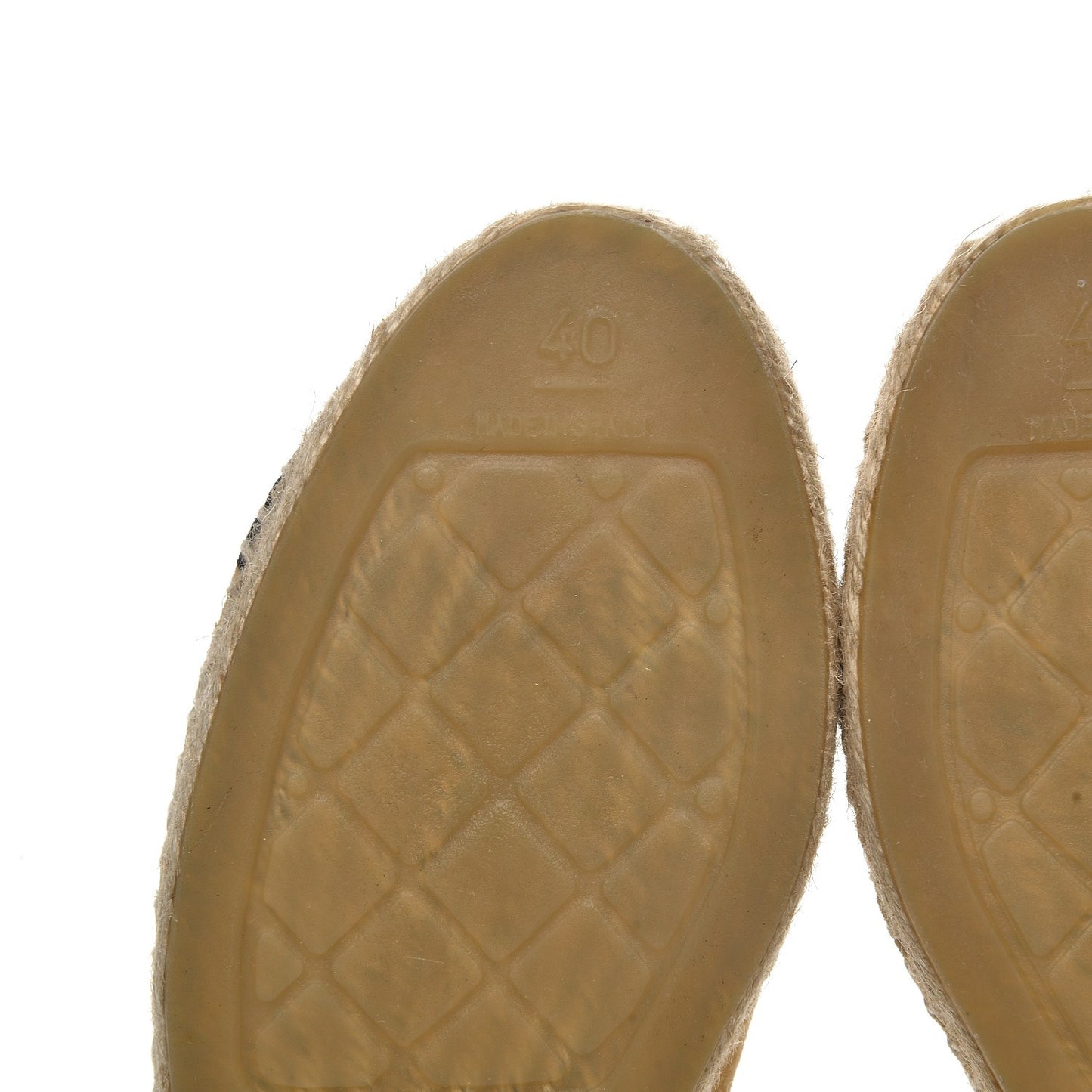 Suede Pearl CC Espadrilles 40 Beige Black