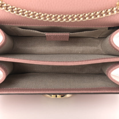 Gucci Dollar Calfskin Small Interlocking G Shoulder Bag Soft Pink 5 of 9