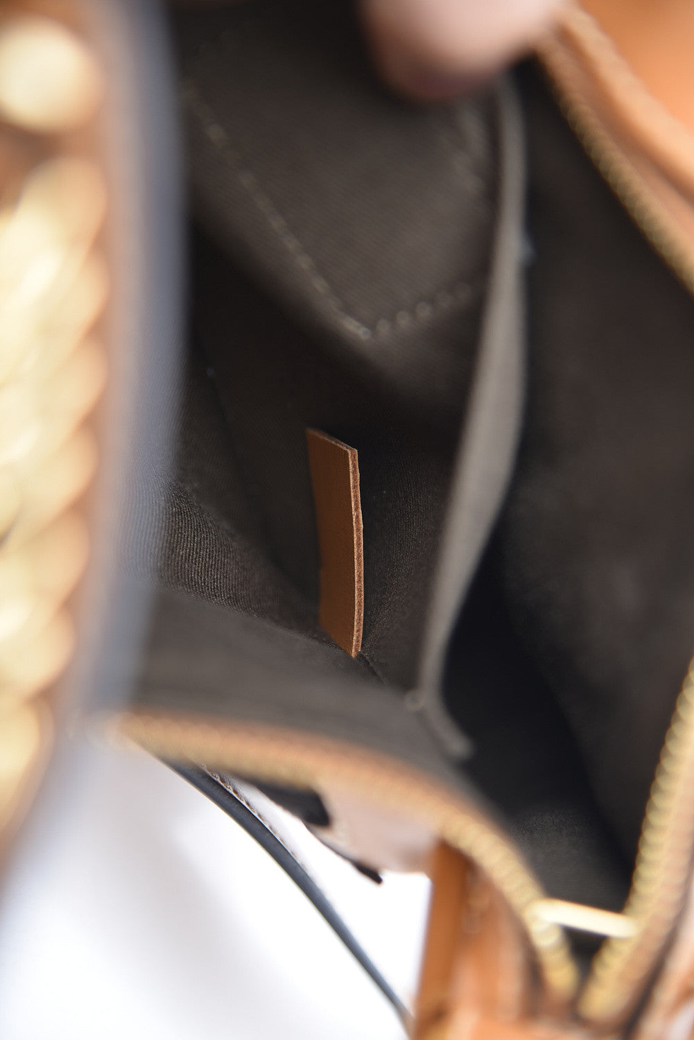 Shiny Calfskin Small Marcie Saddle Shoulder Bag Autumnal Brown