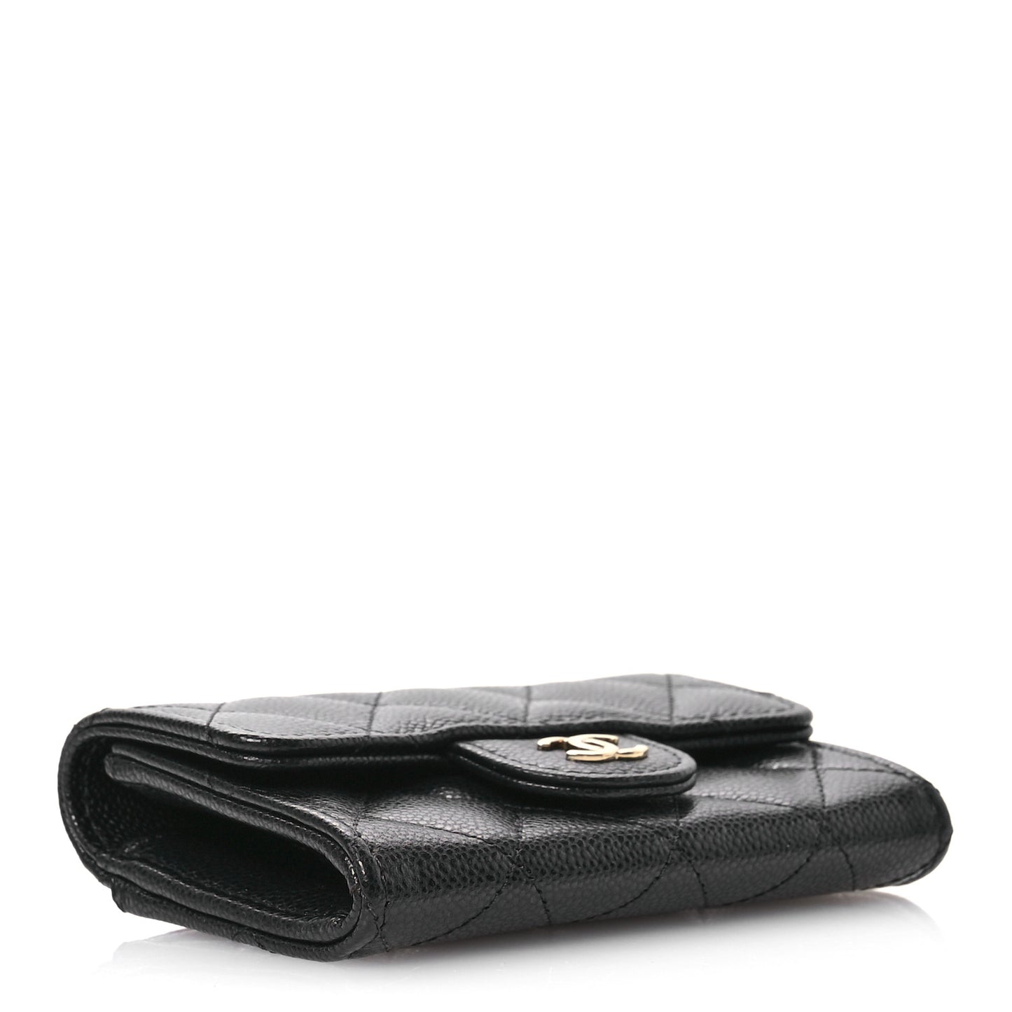Lambskin Quilted Jewelry Case Black