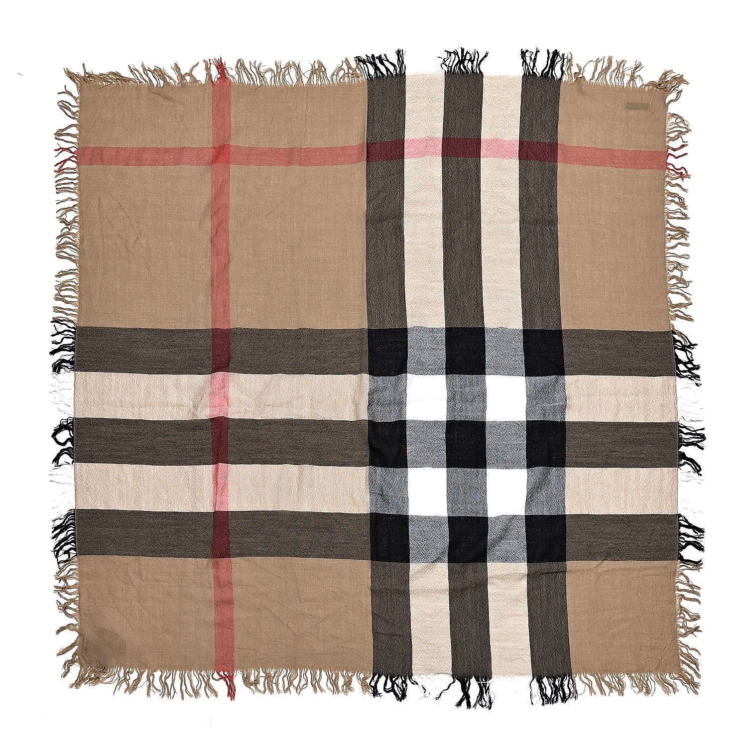 Burberry Merino Wool House Check Scarf Brown 2 of 3