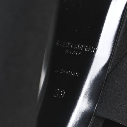 Saint Laurent Crepe Satin Boogie 110 Mule Sandals 39 Black 8 of 11