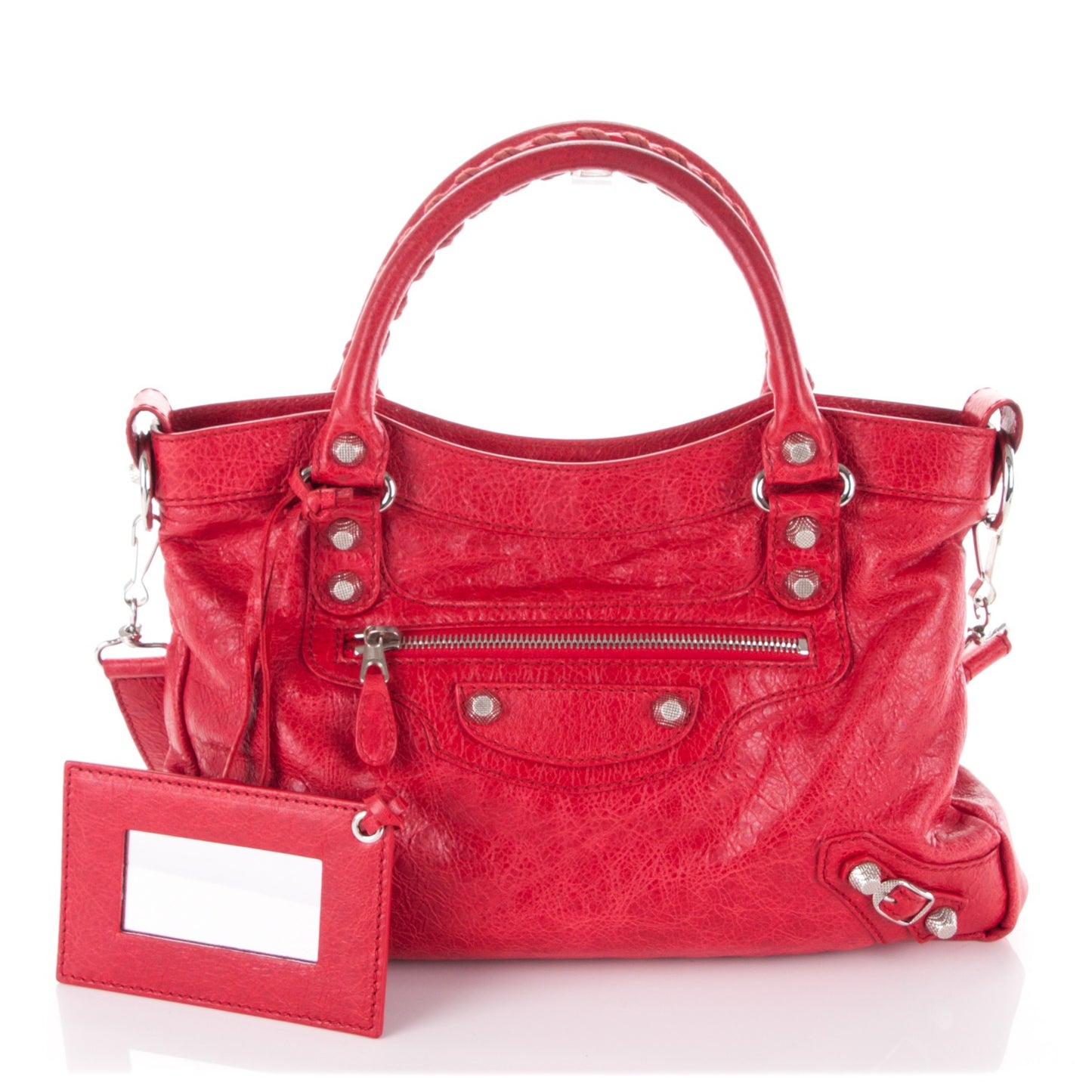 Agneau Giant 12 Silver Hardware Town Rouge Coquelicot