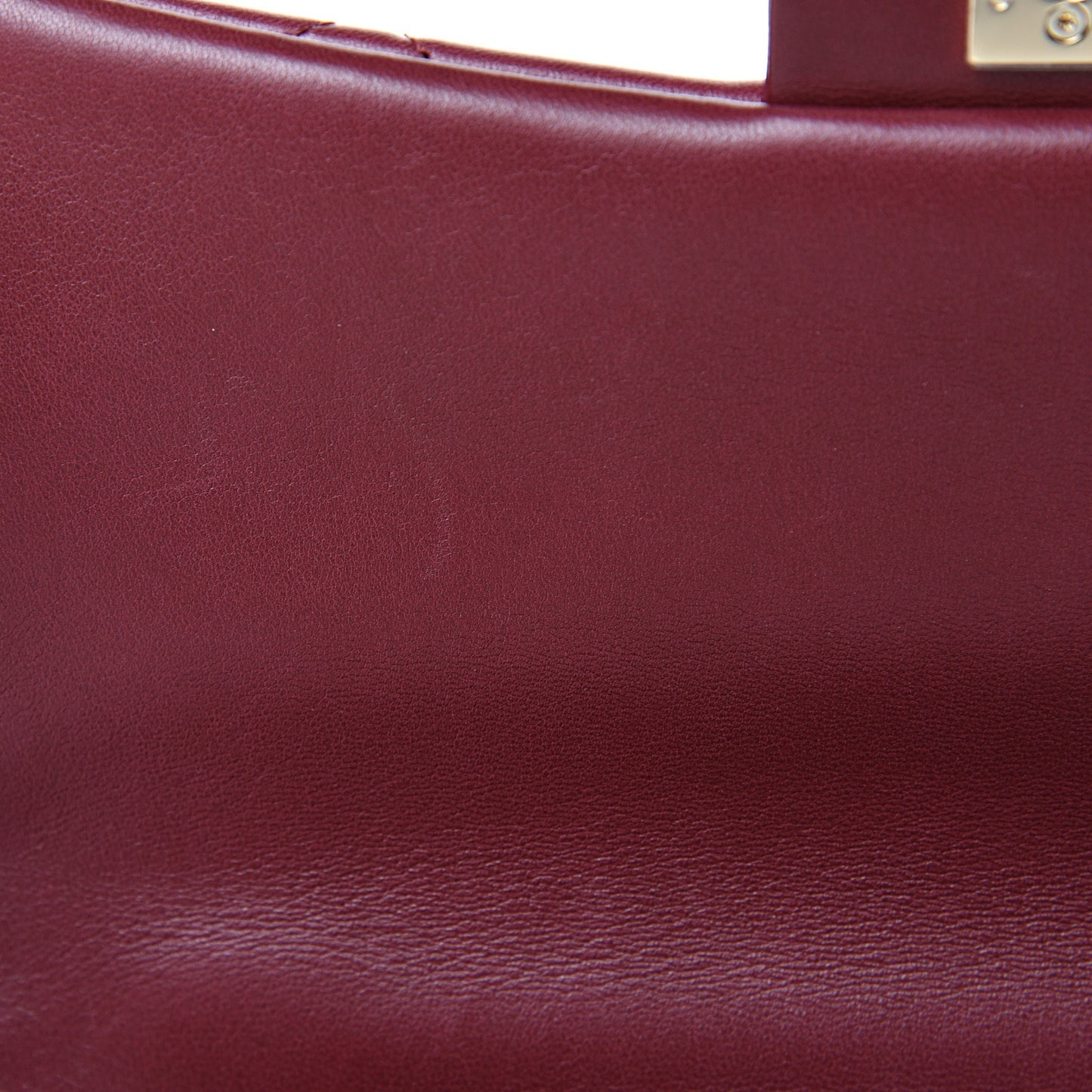 Lambskin Quilted Easy Carry Flap Burgundy
