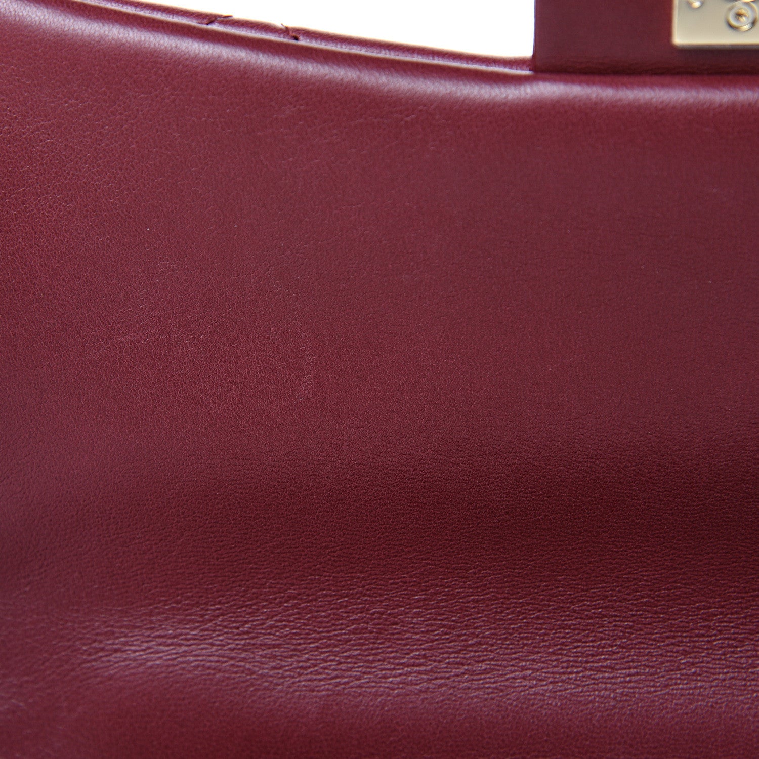 Chanel Lambskin Quilted Easy Carry Flap Burgundy 10 of 15