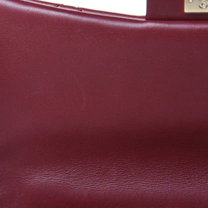 Chanel Lambskin Quilted Easy Carry Flap Burgundy 10 of 15