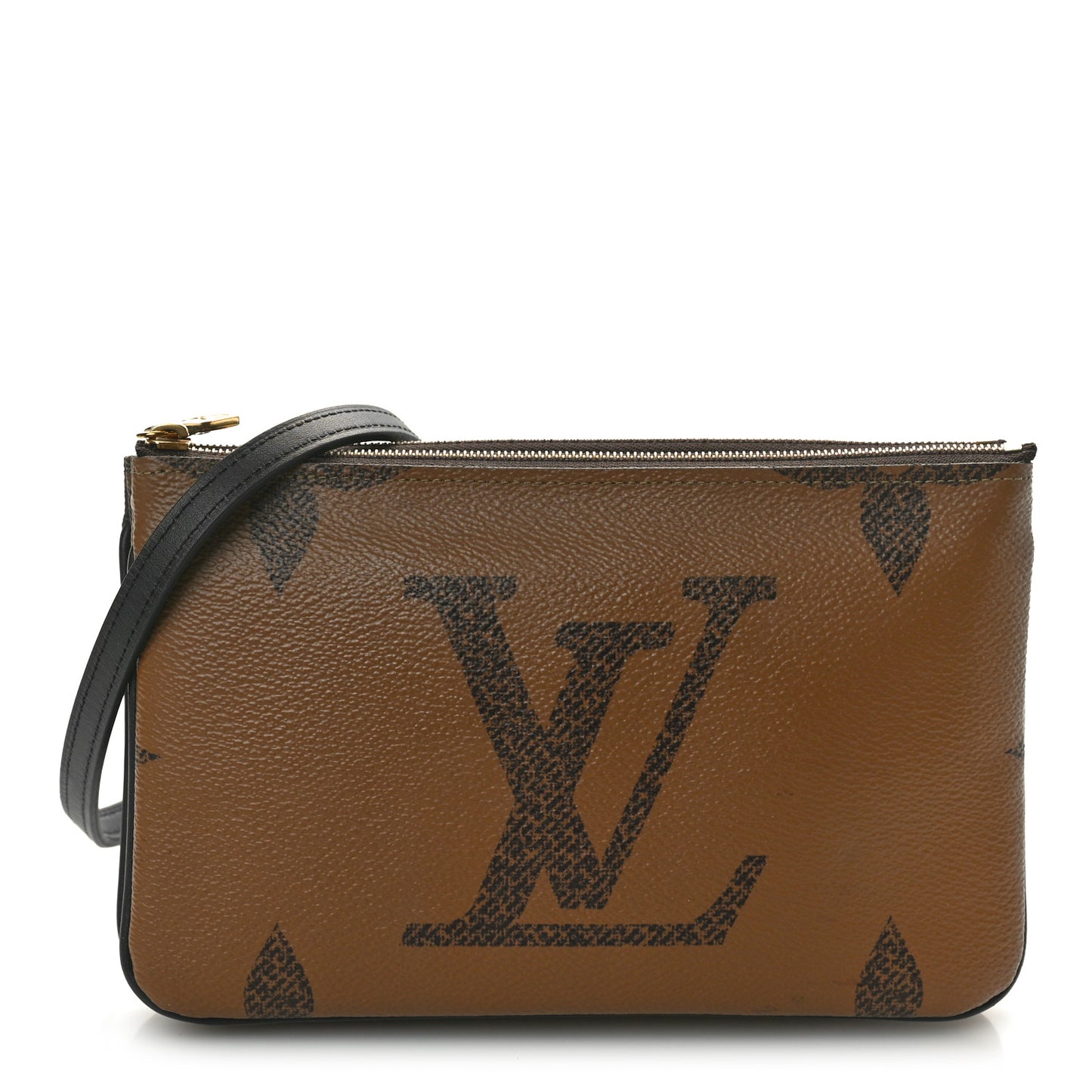 Reverse Monogram Giant Double Zip Pochette