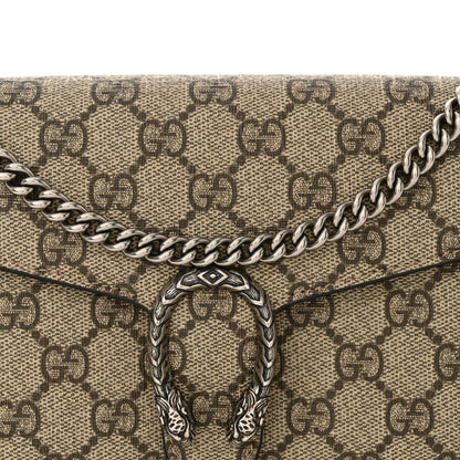 Gucci GG Supreme Monogram Mini Dionysus Chain Wallet Beige Taupe 8 of 10