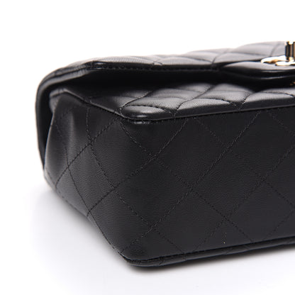 Chanel Lambskin Quilted Mini Rectangular Flap Black 7 of 12