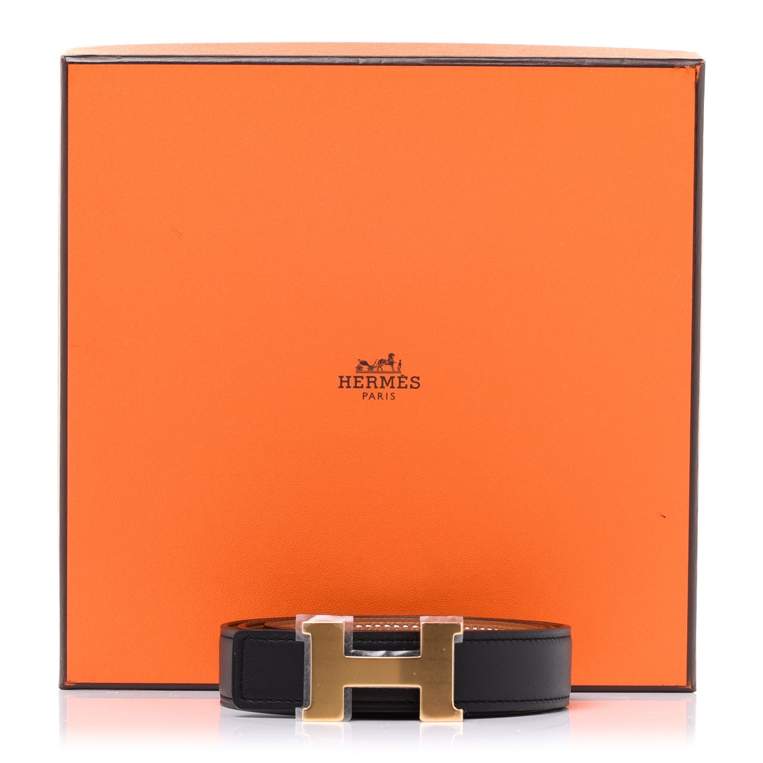 Hermes Swift Epsom 24mm Mini Constance H Belt 80 Black Gold 8 of 8