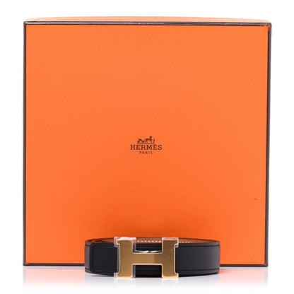 Hermes Swift Epsom 24mm Mini Constance H Belt 80 Black Gold 8 of 8