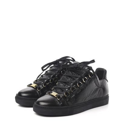 Balenciaga Agneau Arena Womens Low Top Sneakers 35 Black 3 of 9