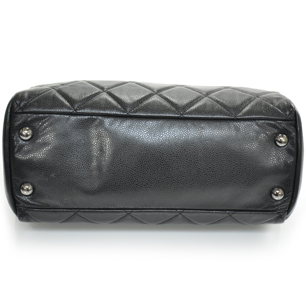 Chanel Caviar Quilted Large Cells Shopping Tote Black 4 of 11