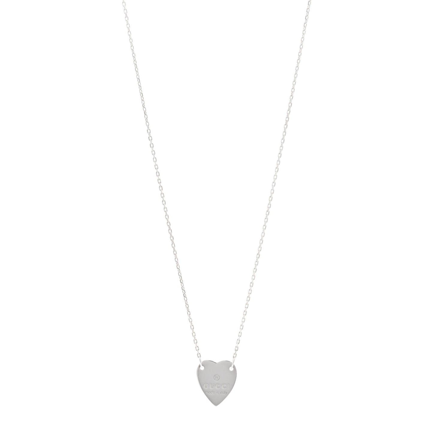 Sterling Silver Trademark Heart Pendant Necklace