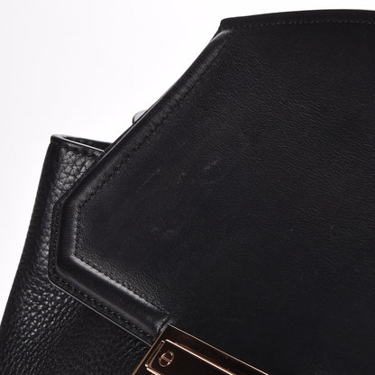 Alexander Wang Pebbled Calfskin Prisma Skeletal Backpack Black Rose Gold Hardware 9 of 9