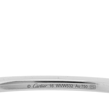 Cartier 18K White Gold Diamond Etincelle de Cartier Bangle Bracelet 16 3 of 4