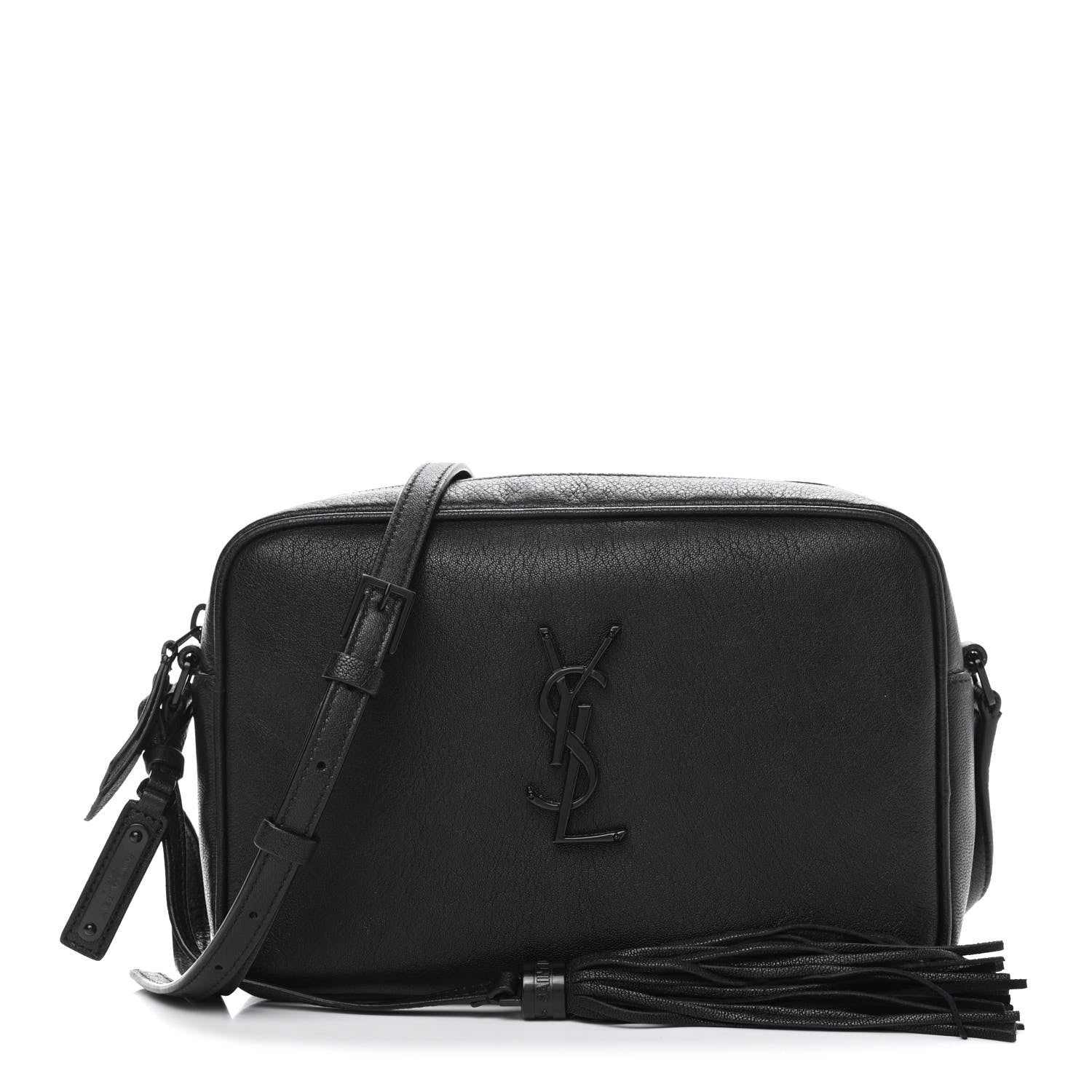 Saint Laurent Lambskin Monogram Small Lou Camera Bag Black 1 of 9