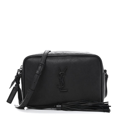 Saint Laurent Lambskin Monogram Small Lou Camera Bag Black 1 of 9
