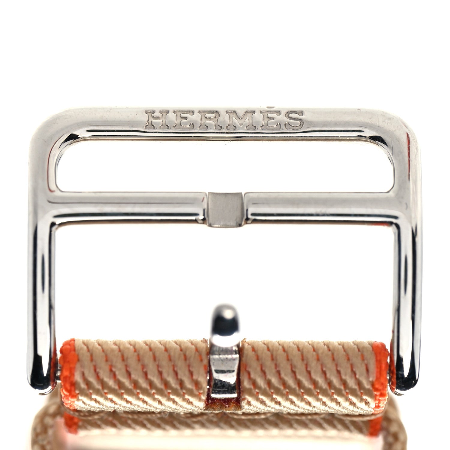 Hermes Nylon Weave Apple Watch Single Tour Band 44mm Kraft Orange 5 of 5