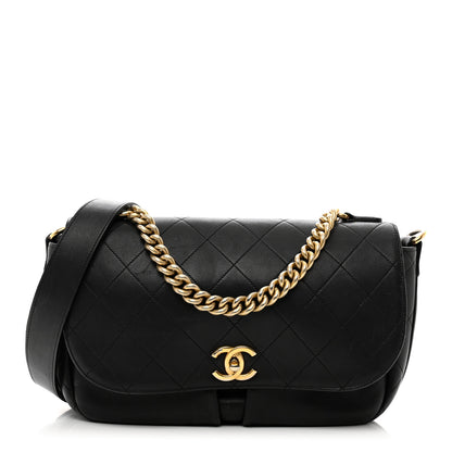 Chanel Calfskin Stitched Small Paris in Rome Messenger Black 1 of 11