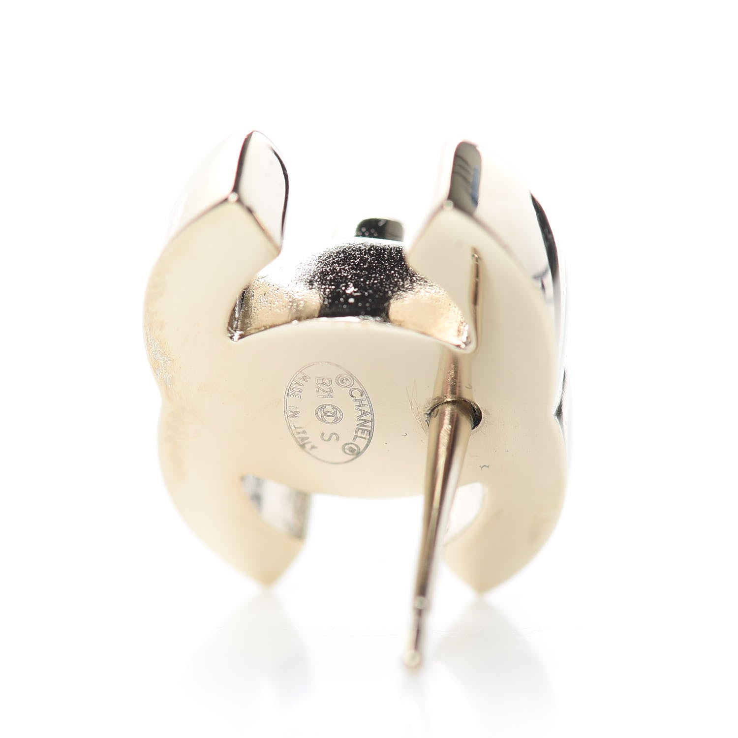 Chanel Metal CC Turnlock Earrings Gold 4 of 5