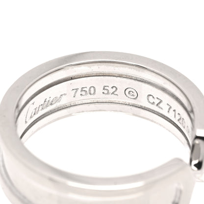 Cartier 18K White Gold 6.5mm C De Cartier Ring 52 6 4 of 5