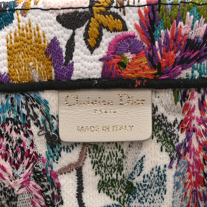 Christian Dior Canvas Embroidered Medium KJouy Fantastica Book Tote Multicolor 6 of 10