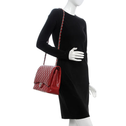 Chanel Caviar Quilted Maxi Double Flap Red 2 of 12