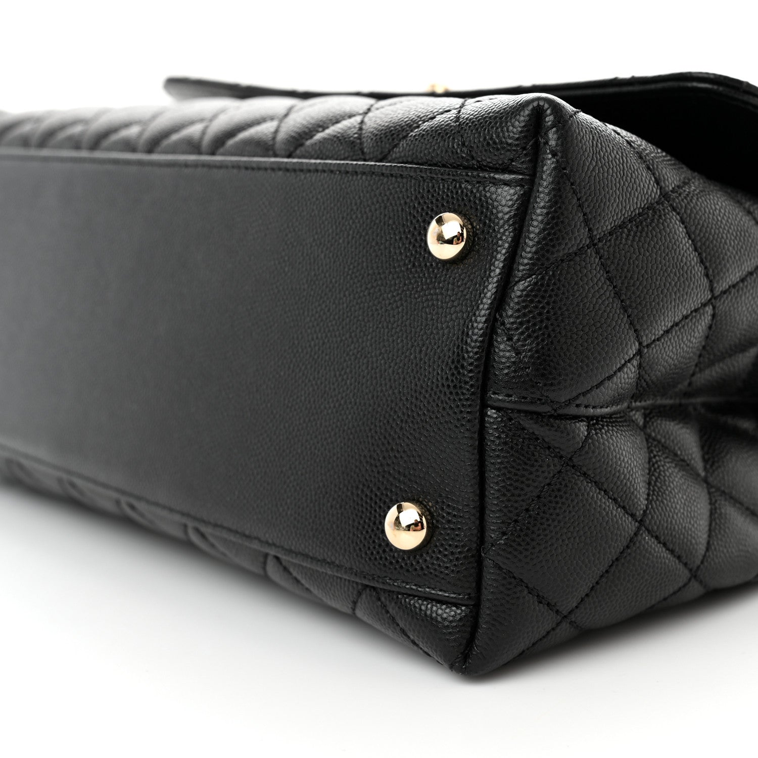 Chanel Caviar Quilted Small Coco Handle Flap Black 10 of 16