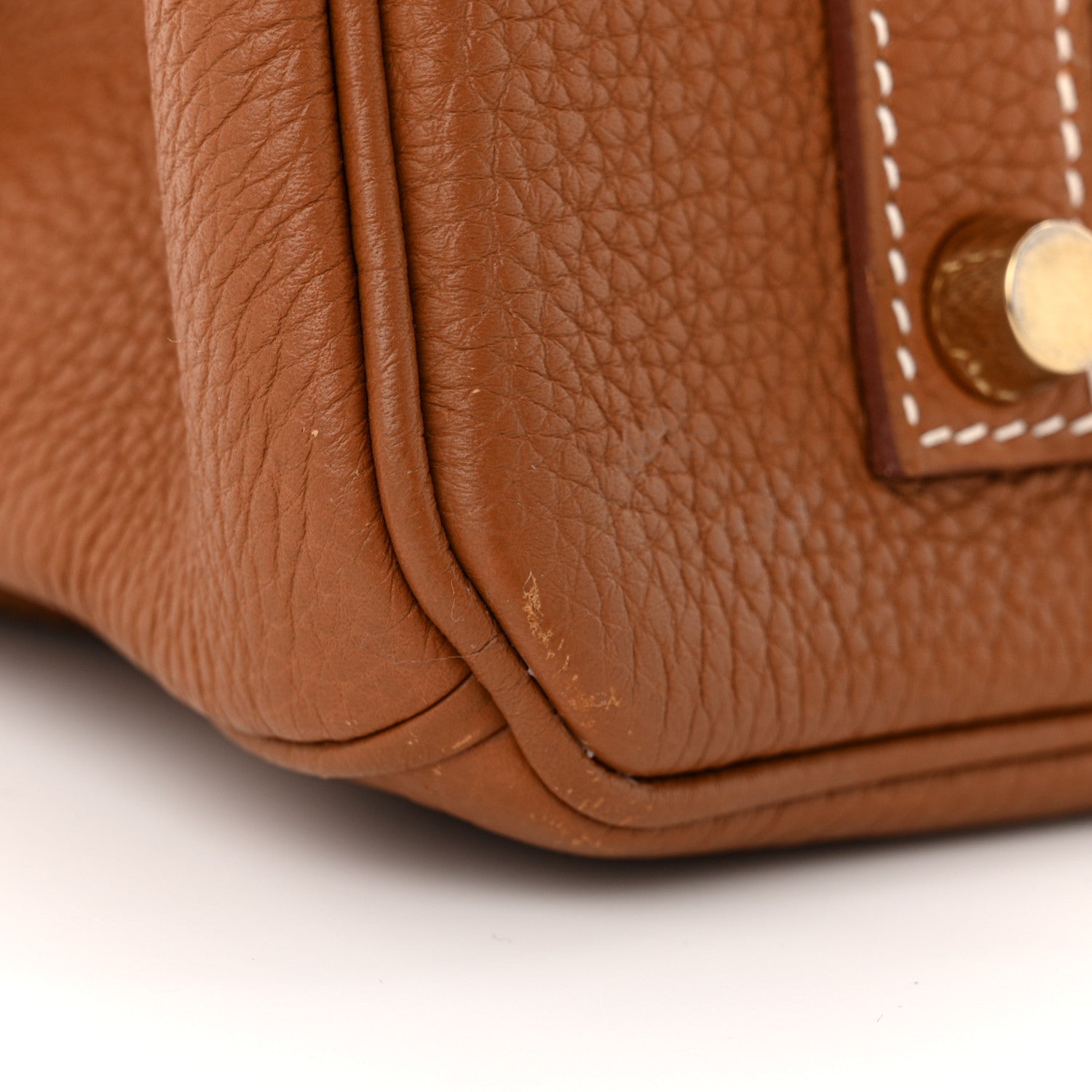 Hermes Togo Verso Birkin 35 Gold Geranium 13 of 13