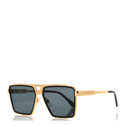 Louis Vuitton Metal 1.1 Evidence Z1584U Sunglasses Gold 1 of 8